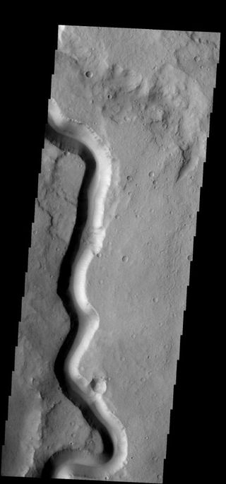 Channels Crossing the Surface of Mars
