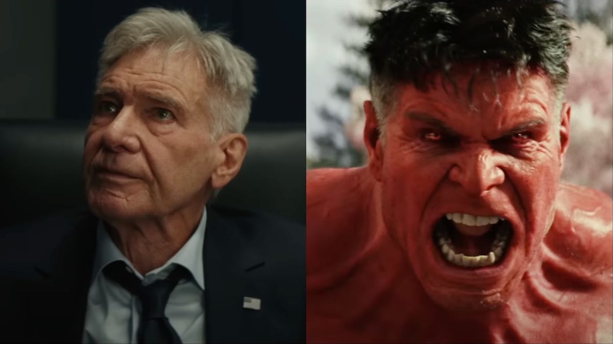 Harrison Ford as both Thunderbolt Ross and Red Hulk