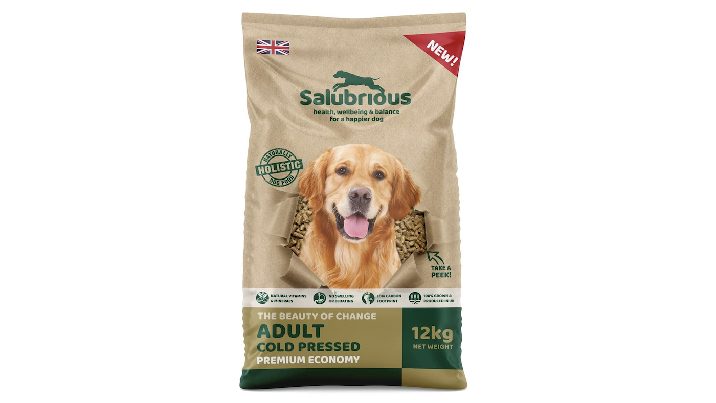 Sack of Salubrious cold pressed dog food