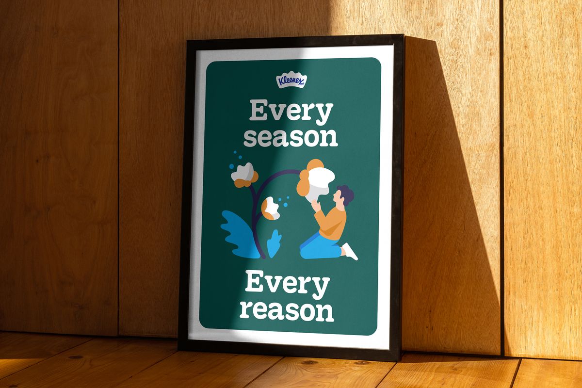 Kleenex new brand that says 'every season, every reason'