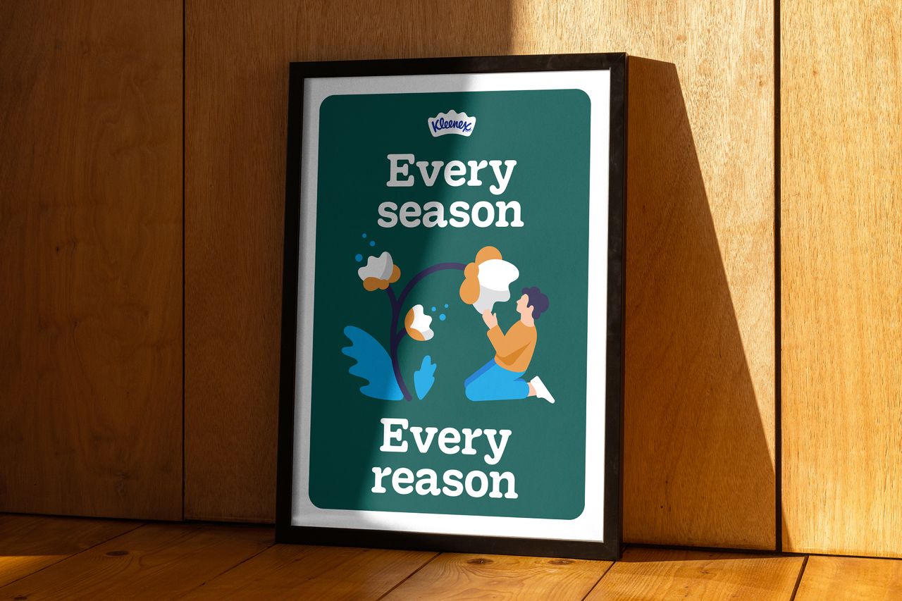 Kleenex new brand that says 'every season, every reason'