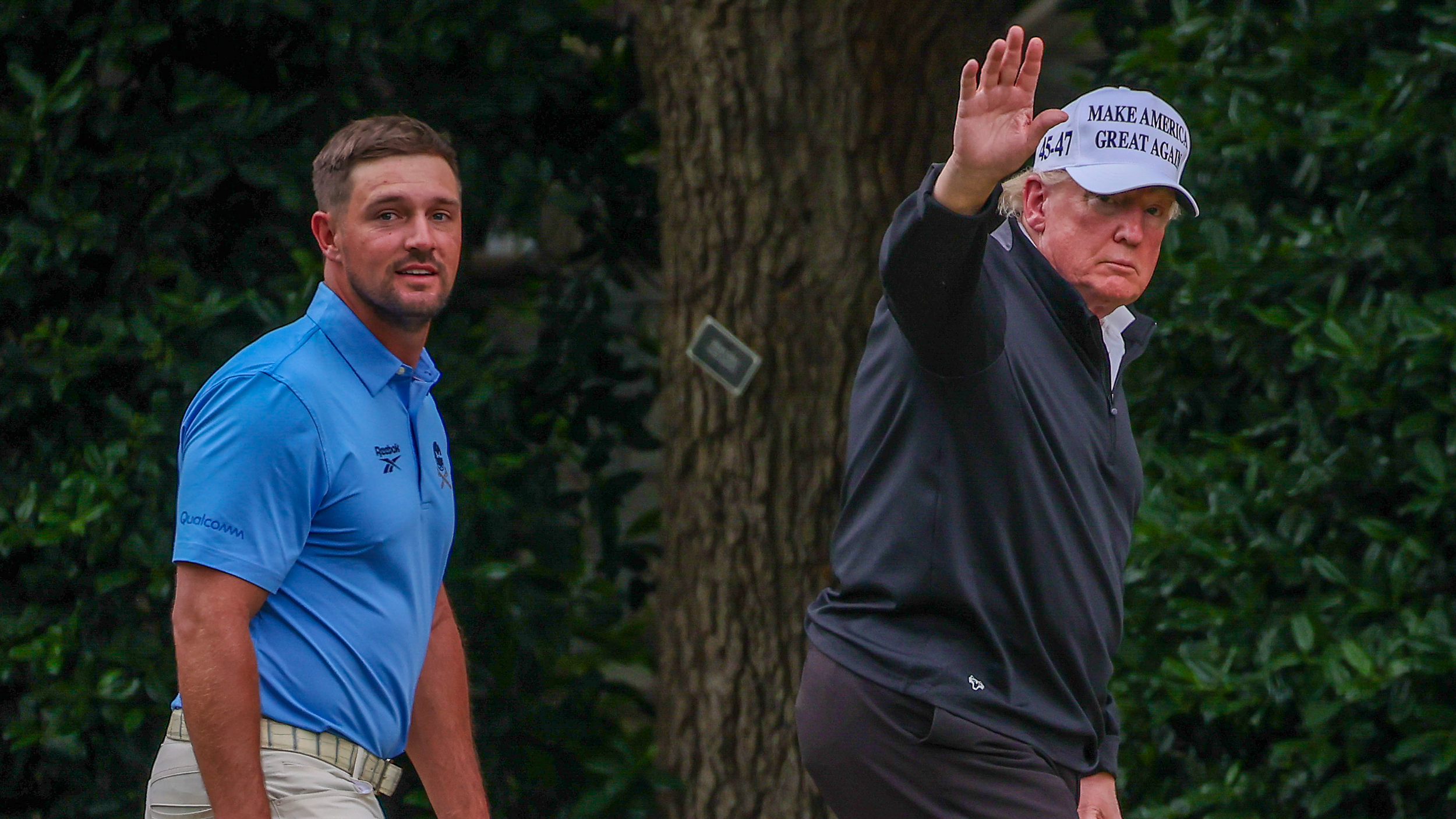 Bryson DeChambeau and Donald Trump