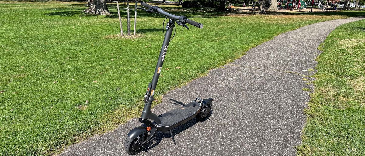 Apollo City 2023 parked on sidewalk at park