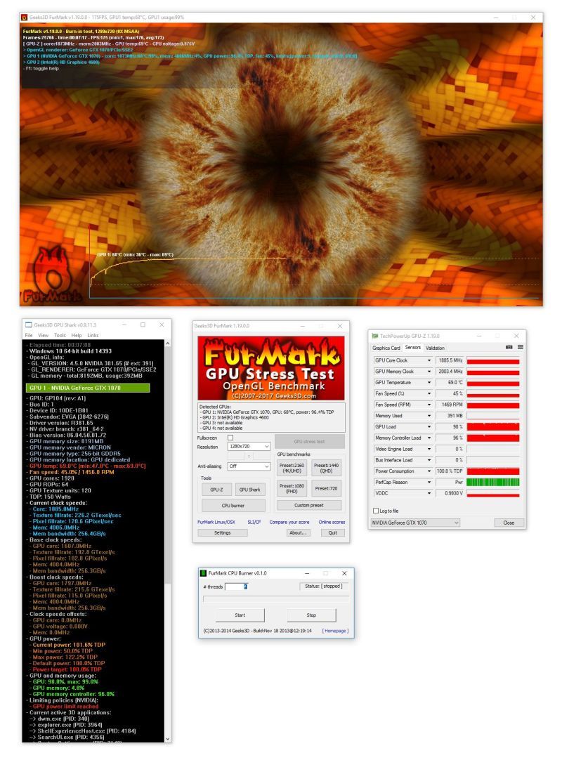 Furmark 1 Interface