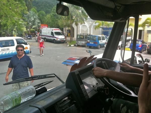 View from the passenger seat