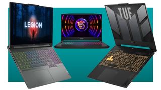Lenovo, Asus, and MSI gaming laptops
