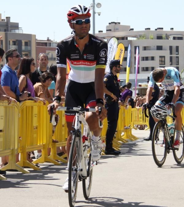 Benatti (RadioShack-Nissan) at the start of stage 7 of the Vuelta