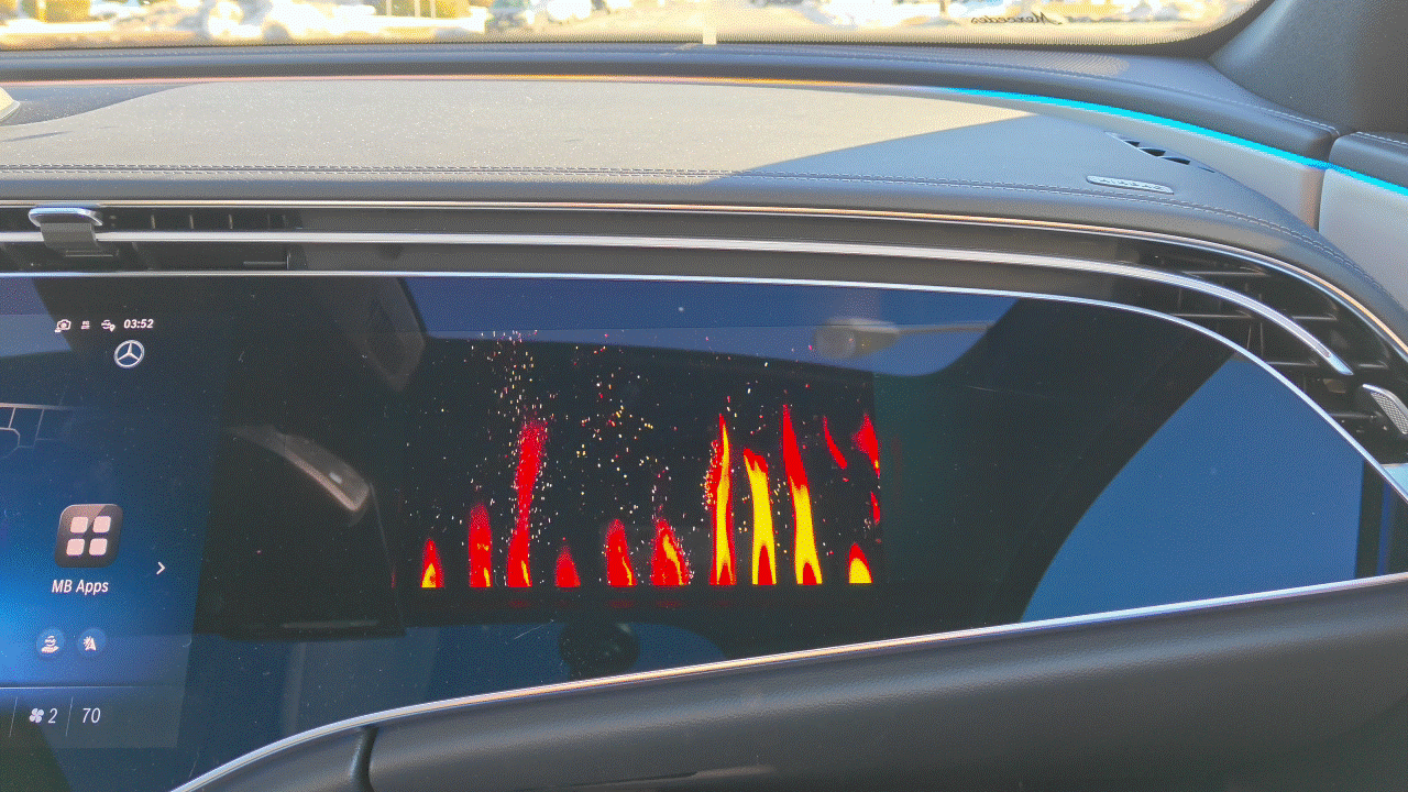 2026 Mercedes-AMG E53 Hybrid Wagon - passenger display.