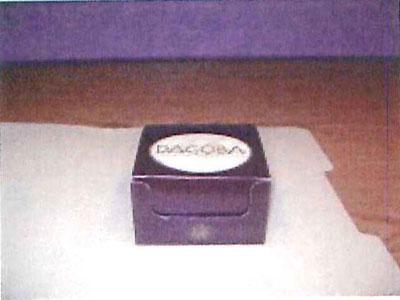 Box of chocolate squares.
