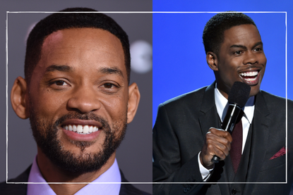 a collage showing WIll Smith and Chris Rock