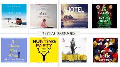 A composite image of eight of the best audiobooks to listen to in 2022