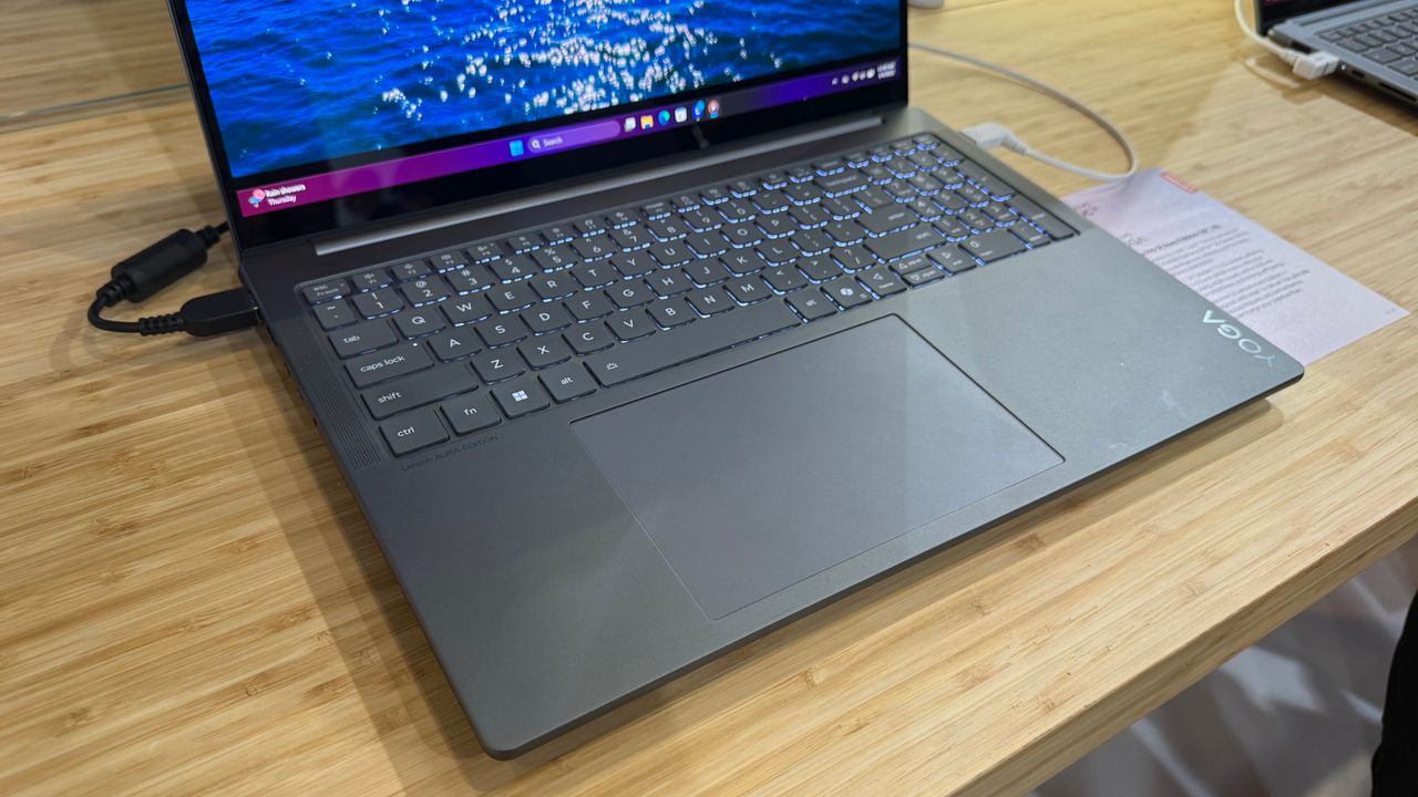 Lenovo showcase the Lenovo Yoga Pro 9i (Gen 10) at MWC 2025, Barcelona, Spain.
