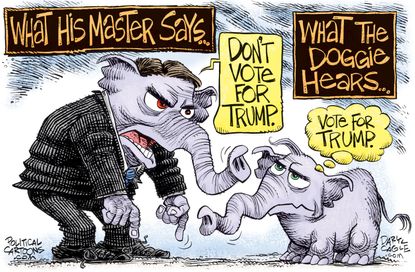 Political Cartoon U.S. Trump Voters