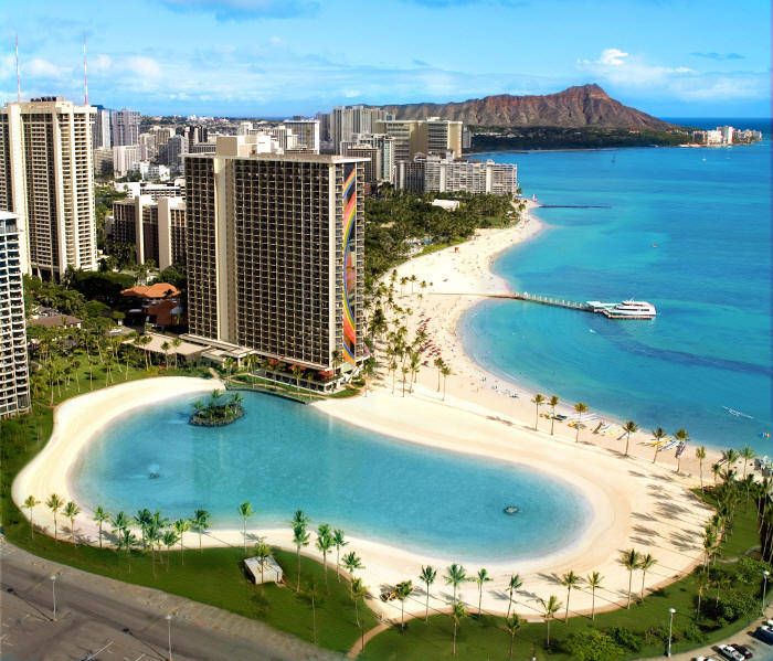 Duke Kahanamoku beach in Hawaii