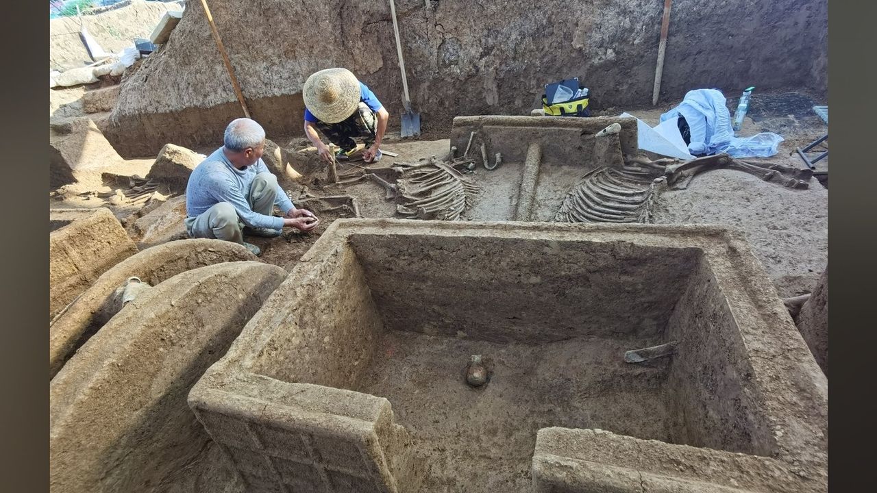 Excavations began two years ago at the archaeological site in the city of Anyang, which was known as Yin when it was the capital city of the Shang dynasty.