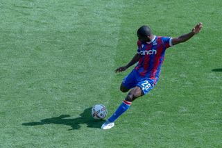 Cheick Doucoure of Crystal Palace during the Premier League match between Crystal Palace and Aston Villa at Selhurst Park on August 20, 2022 in London, United Kingdom.