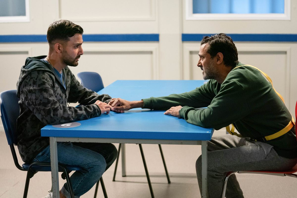 EastEnders spoilers Vinny Panesar visits dad Nish in prison What to