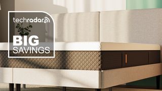 The Emma NextGen Premium mattress with a graphic overlaid saying "BIG SAVINGS"