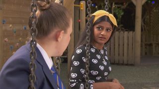 Yazz got in trouble at work for helping Leah with her campaign on Hollyoaks.