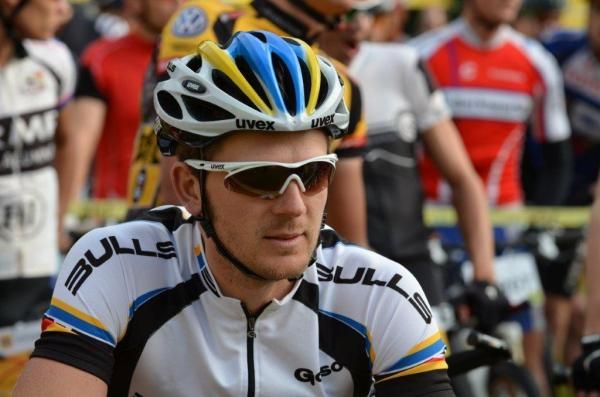 Karl Platt at the start of the MTN Sabie marathon