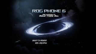 Asus ROG Phone 6 will be launching in India tomorrow. The image shows the event time of 5:30 PM on July 5