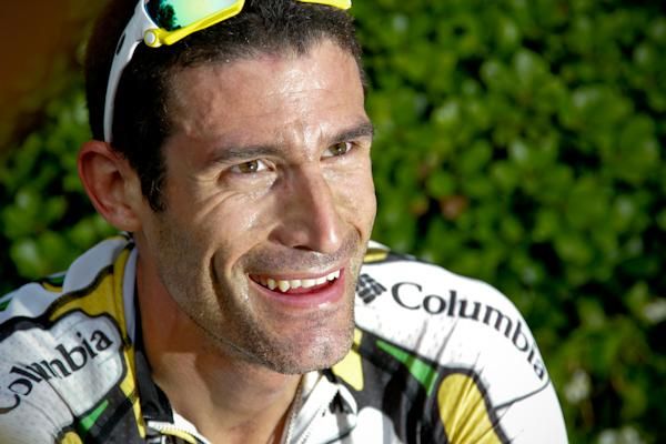 A happy George Hincapie (Columbia-HTC) just after his win.