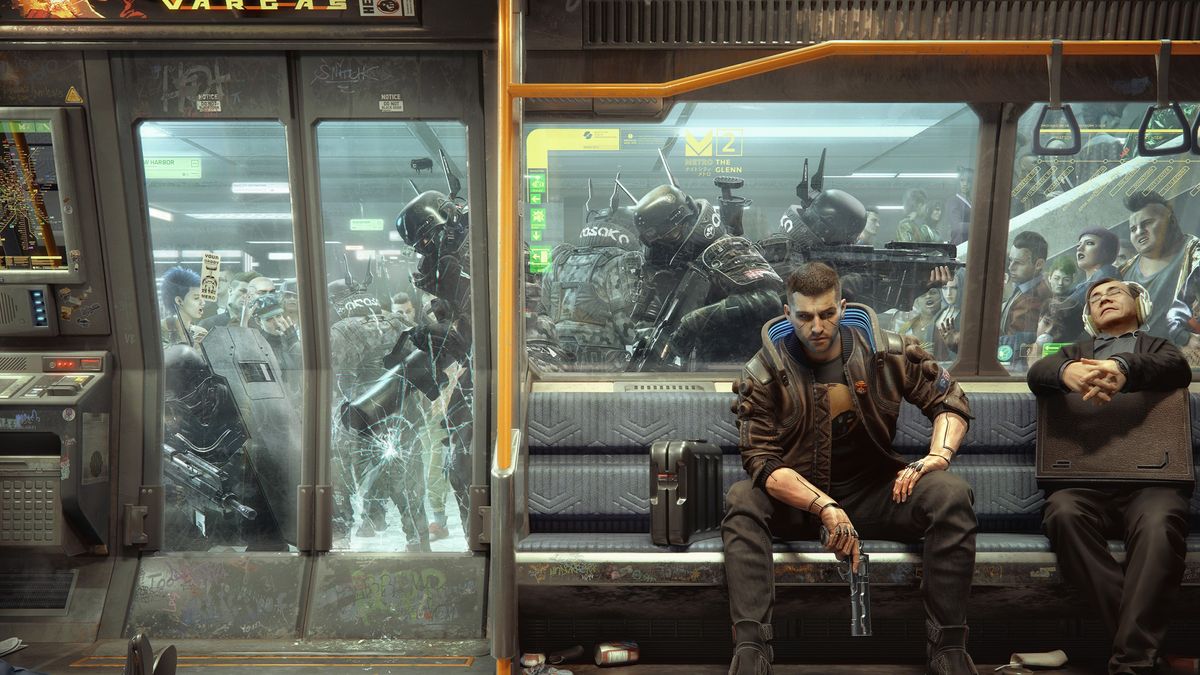 Concept art from Cyberpunk 2077