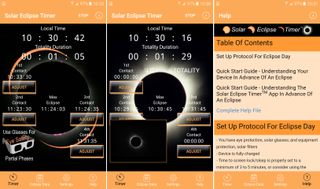 The Solar Eclipse Timer app for the Aug. 21 eclipse puts a seasoned eclipse expert in your pocket. Developed by veteran eclipse chaser Gordon Telepun, the app calculates timings at your location for the key stages of the eclipse. Then, using audible voice announcements, he counts down to each stage, reminds you to remove and replace eclipse glasses, and prompts you to observe the special phenomena solar eclipses bring. The app even lets you run simulated practice eclipses to get you ready. An extensive help page acts as a virtual eclipse coach.