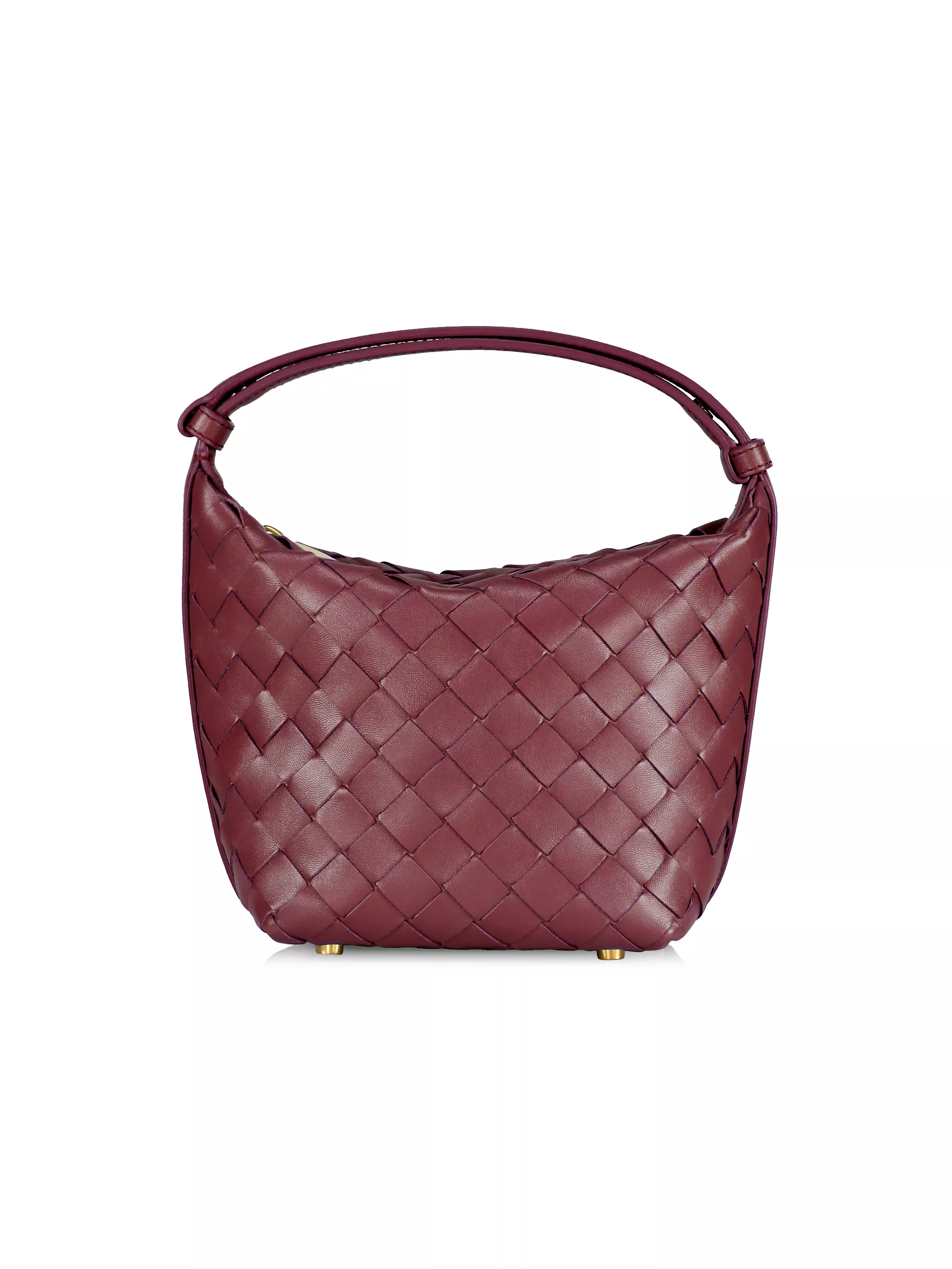 Candy Wallace Intrecciato Leather Top-Handle Bag