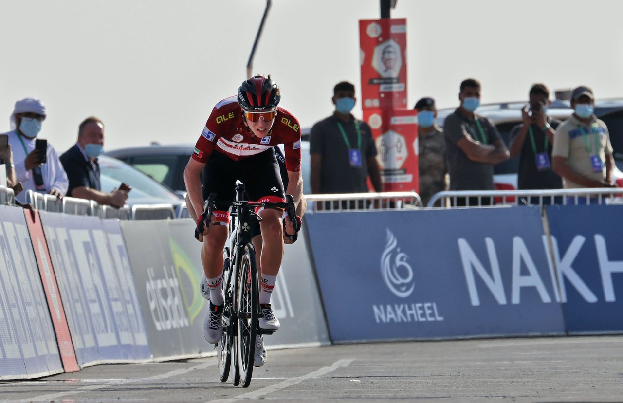 Tadej Pogacar at the 2021 UAE Tour