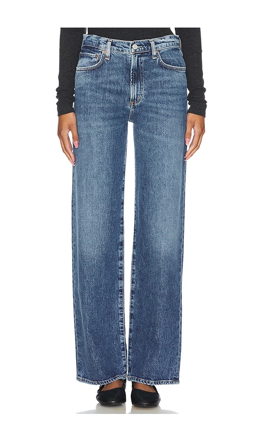 Harper Mid Rise Relaxed Straight Jeans