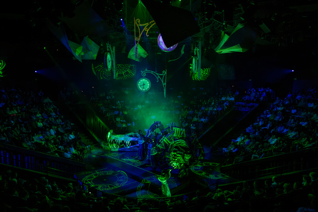 The stage at Hale Centre&amp;rsquo;s theater in the round.