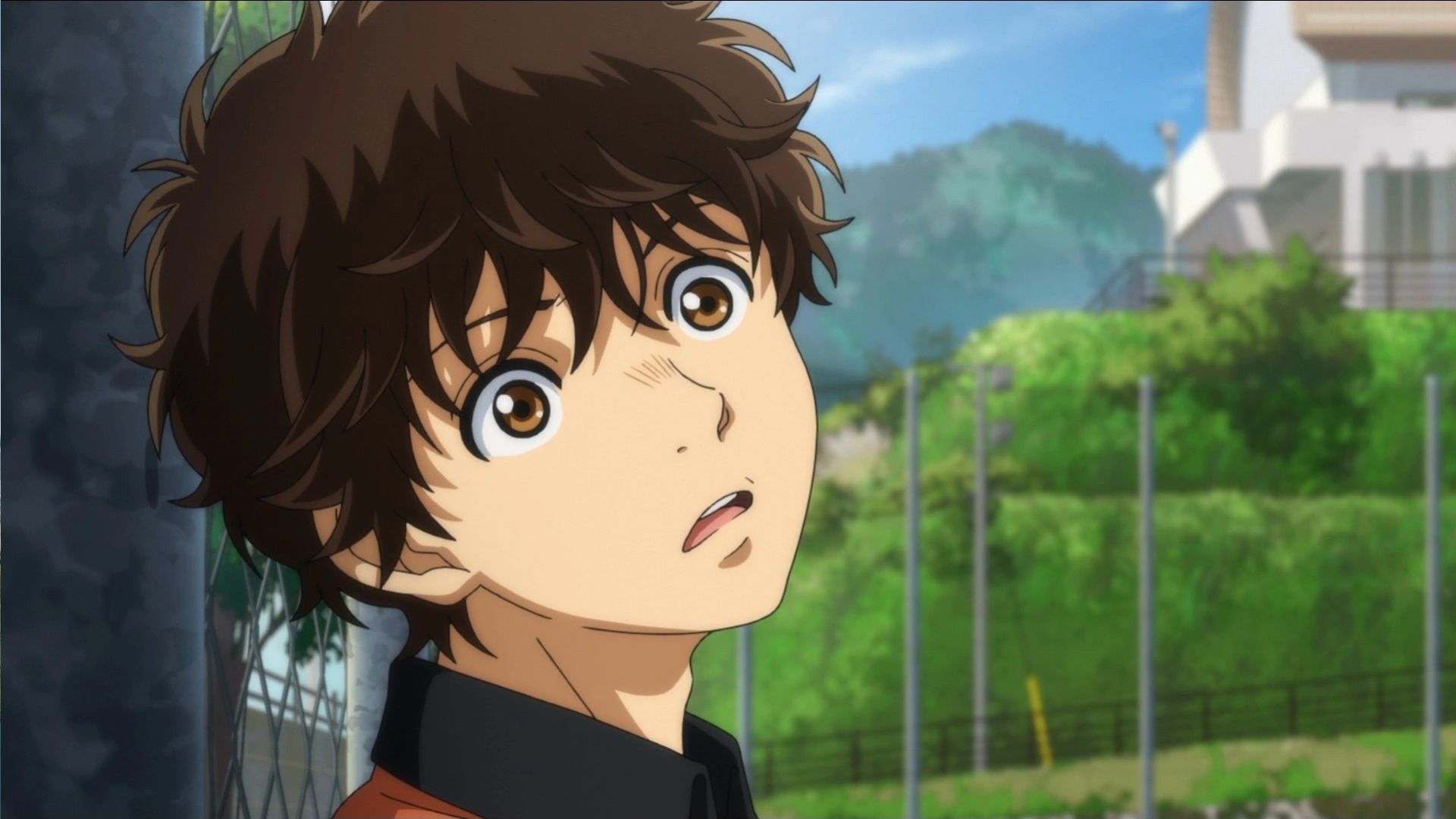 Aoashi staring at the field
