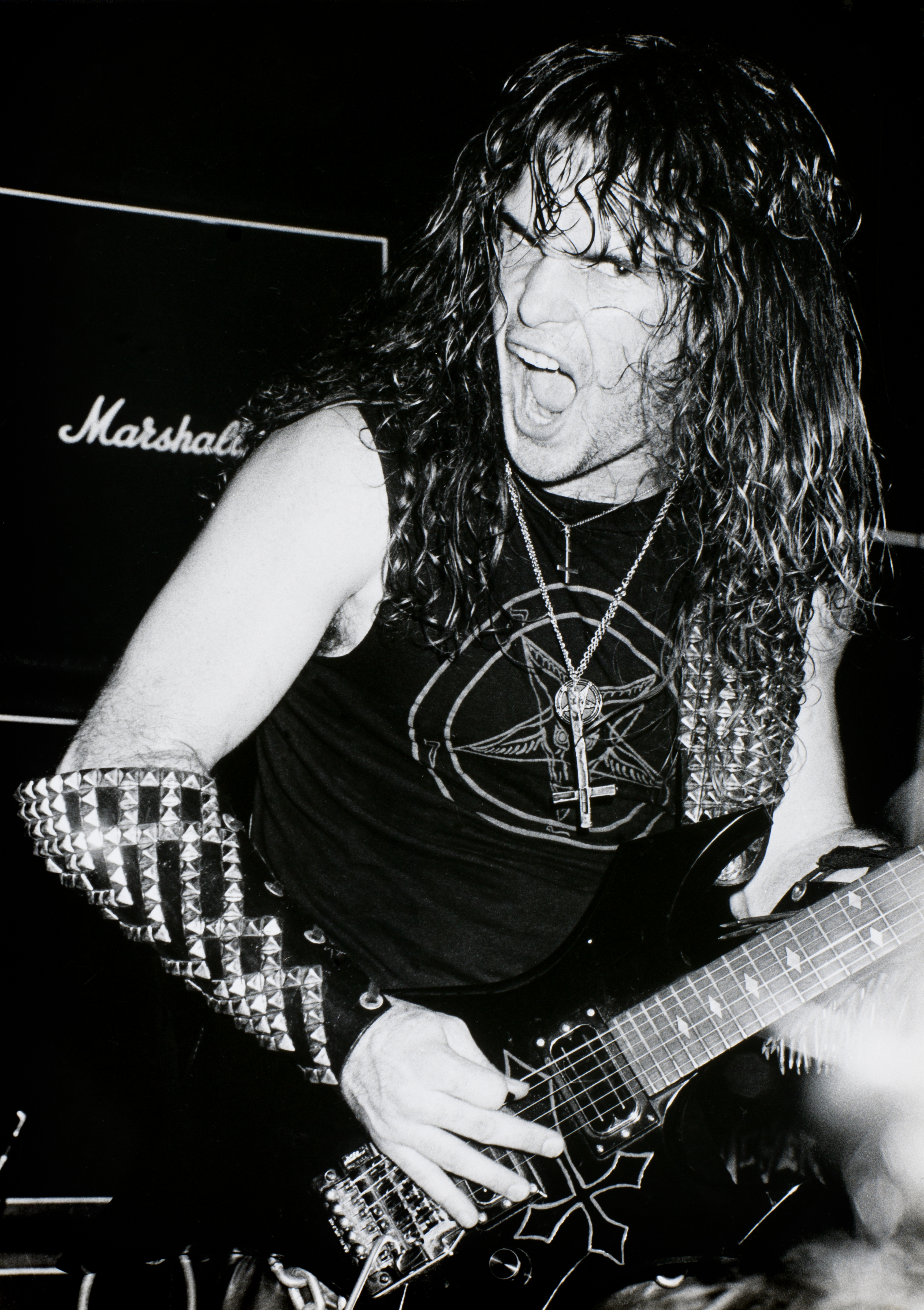 Kerry King on stage with Slayer