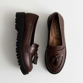 brown loafers