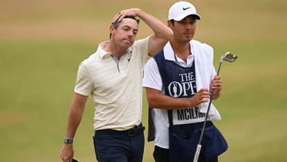 Rory McIlroy and caddie Harry Diamond pictured