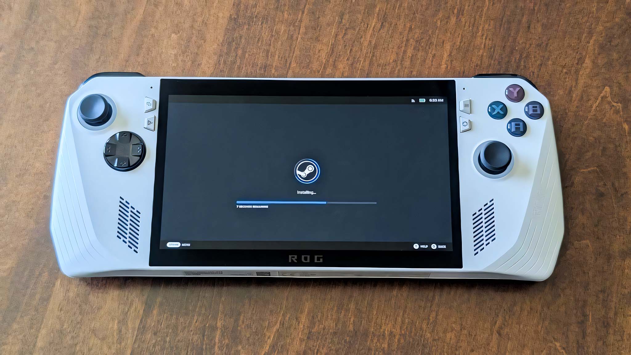 SteamOS installing on ROG Ally.
