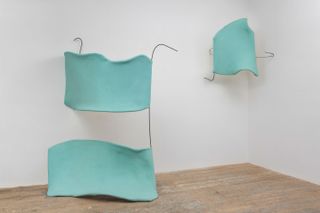 Olga Balema, Interior biomorphic attachment, 2014/2020 Steel, foam, latex at Frieze New York 2021