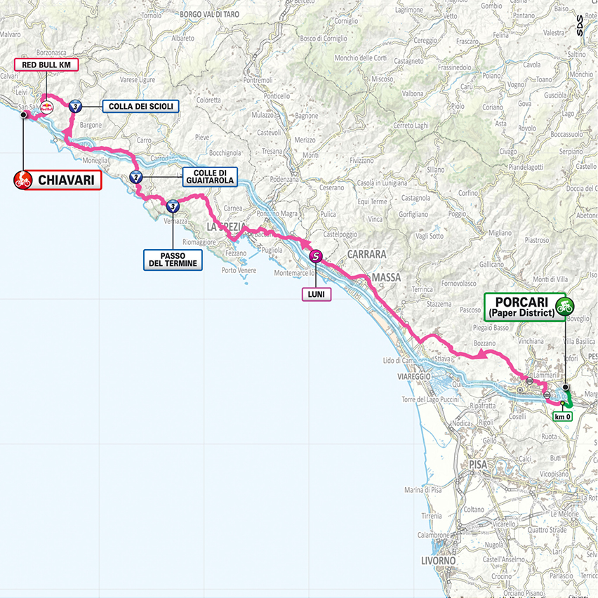 Route information for the 2026 Giro d'Italia