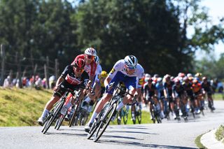 LYON FRANCE SEPTEMBER 12 Caleb Ewan of Australia and Team Lotto Soudal Tim Declercq of Belgium and Team Deceuninck QuickStep during the 107th Tour de France 2020 Stage 14 a 194km stage from ClermontFerrand to Lyon TDF2020 LeTour on September 12 2020 in Lyon France Photo by Tim de WaeleGetty Images