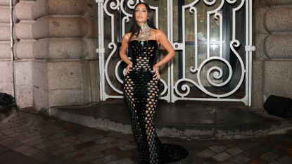 Kim Kardashian attends the Maison Margiela Haute Couture Spring/Summer 2024 show