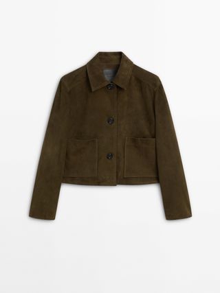 Suede Jacket With Buttons