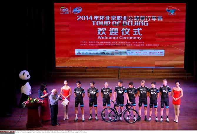 Movistar on stage at Tour of Beijing