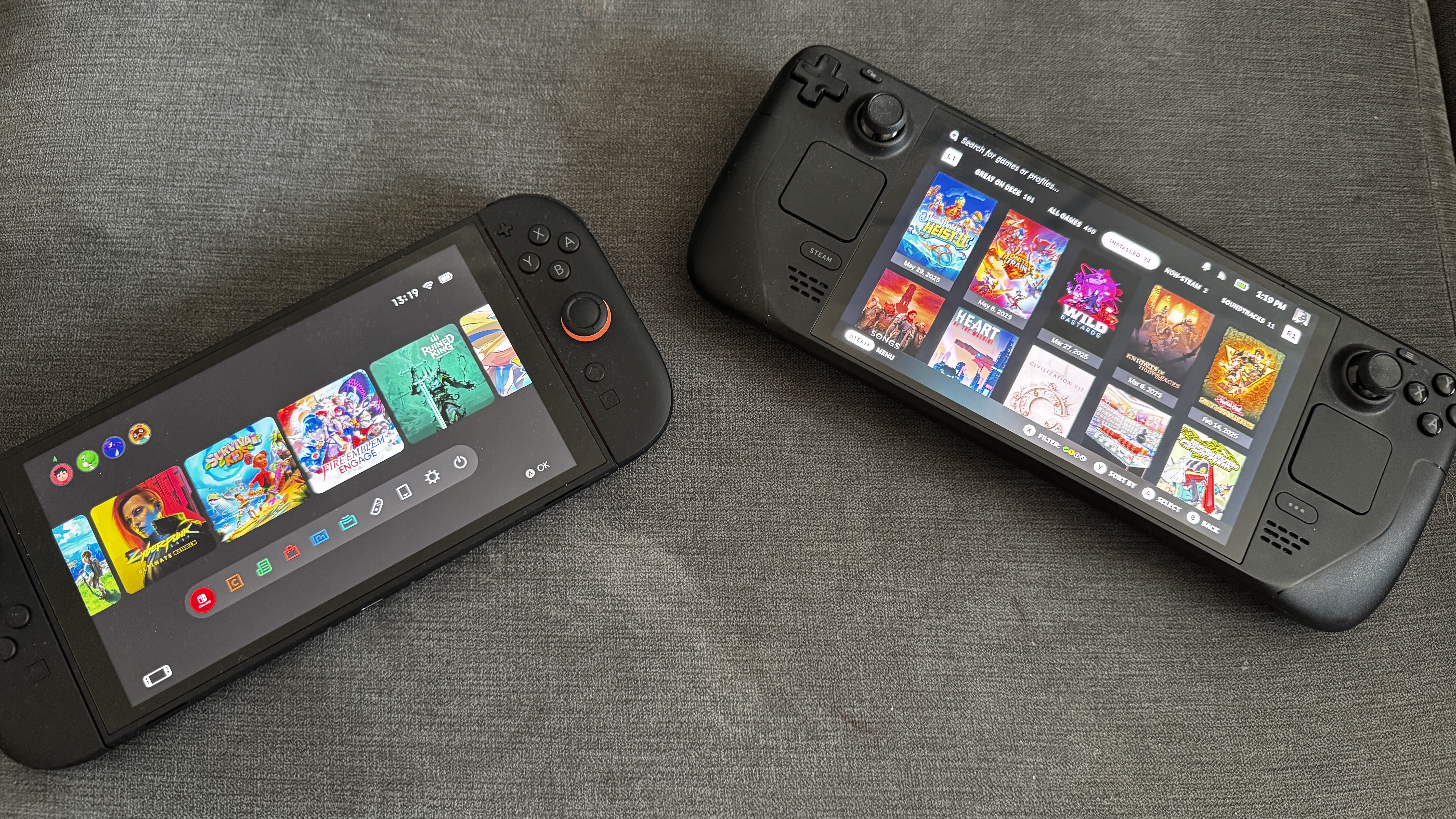 Switch 2 and Steam Deck OLED