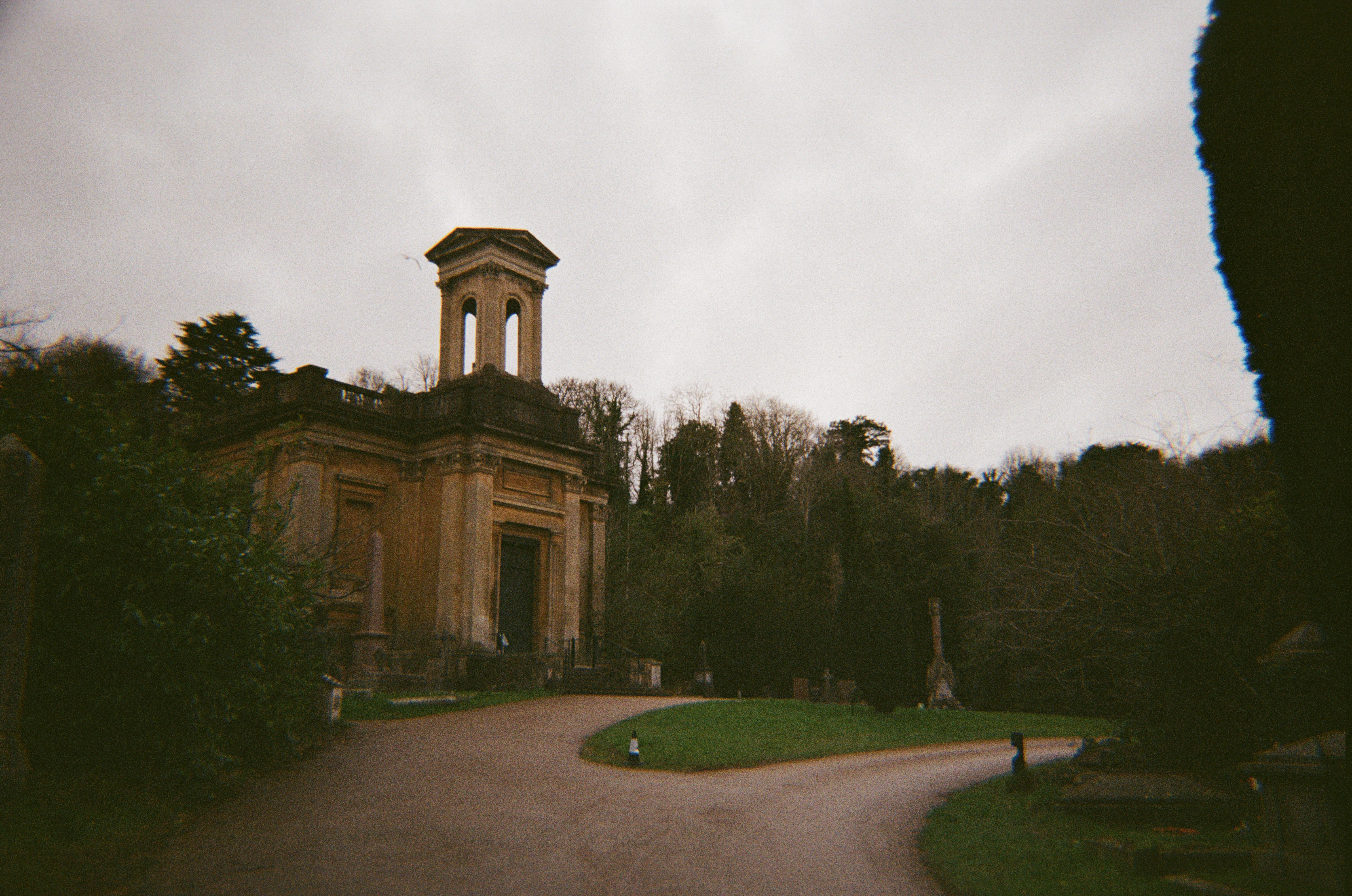 A photo of a building at Arno's Vale, Bristol, taken on a Kodak Ultra F9 35mm film camera