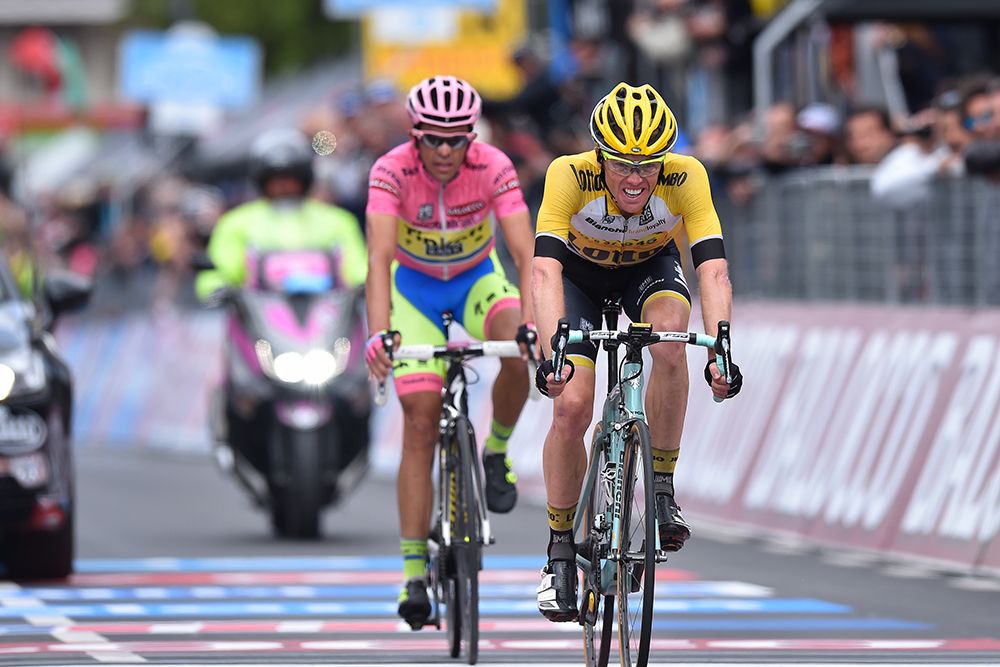 Steven Kruijswijk takes second ahead of Alberto Contador
