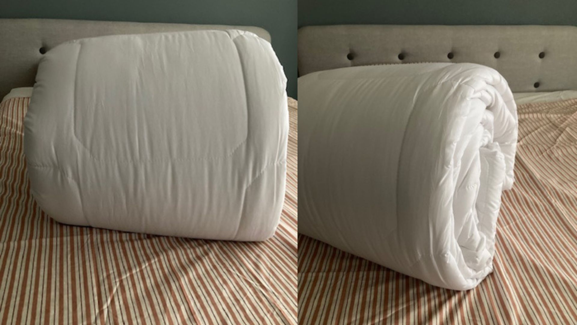 Emma All Seasons Customisable Duvet in Linda's home