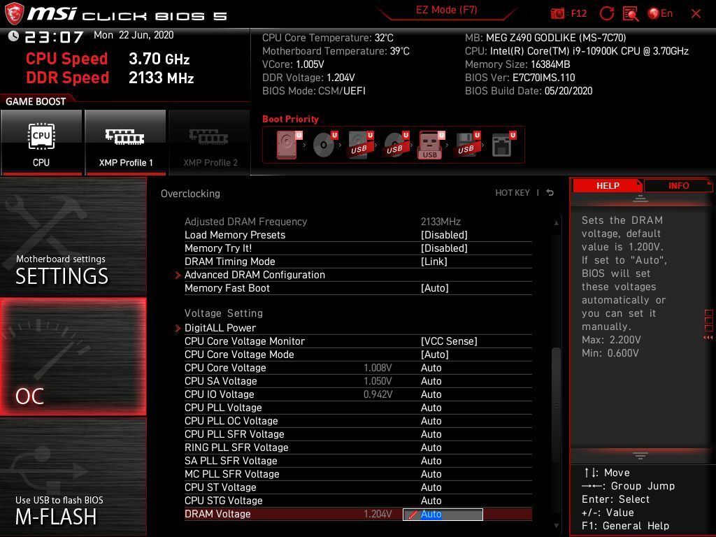 MSI MEG Z490 Godlike