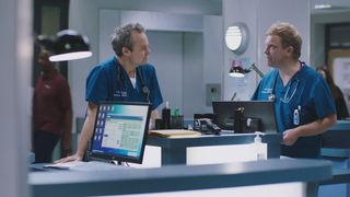 Patrick and Dylan argue in Casualty.