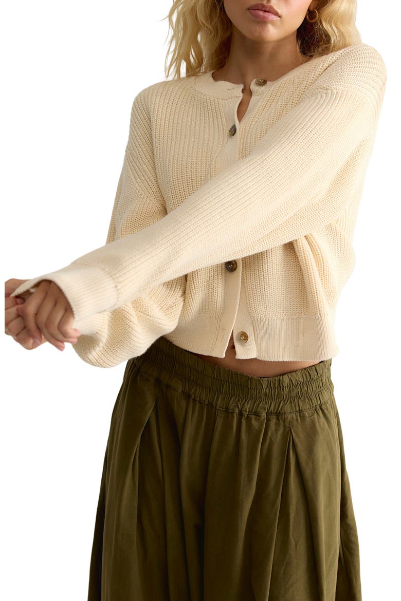 Vienna Rib Button Front Cardigan